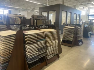 Product samples at showroom | Myers Carpet of Atlanta