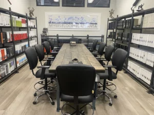 Product samples at showroom | Myers Carpet of Atlanta